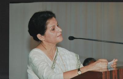 Dr. (Ms.) Syeda Hameed, Member, Planning Commission, Government of India (April 2009)